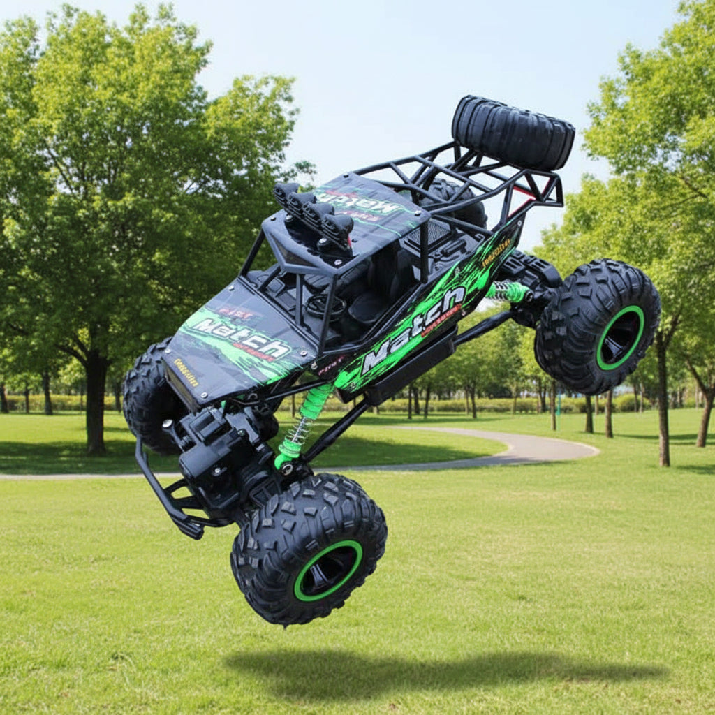 High-Speed 4x4 Remote Control Monster Truck – Shockproof Off-Road RC Car with Big Grip Tires for Kids & Hobbyists