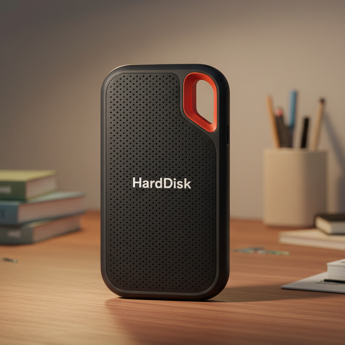 Stylish Portable Hard Drive for Secure Everyday Digital Storage – Fast Reliable Backup for Laptops, PC & Console