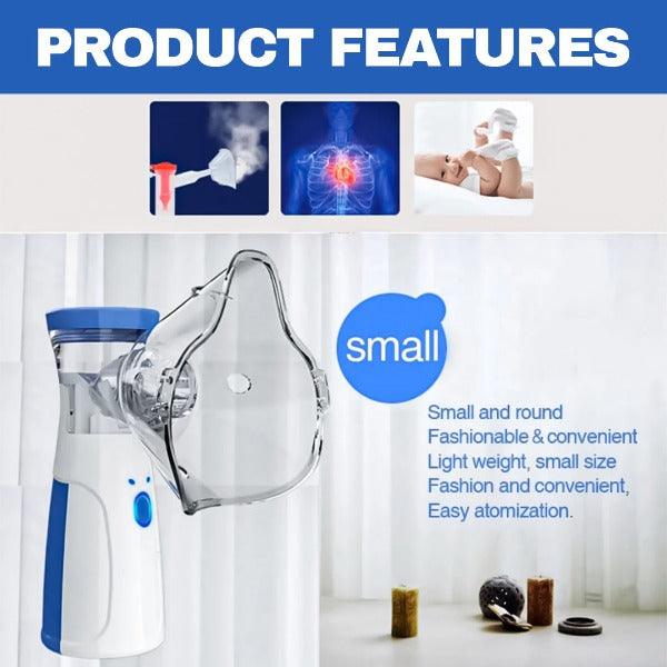 PureMist | Portable Handheld Electric Steam Inhaler and Nebulizer for Adults & Kids
