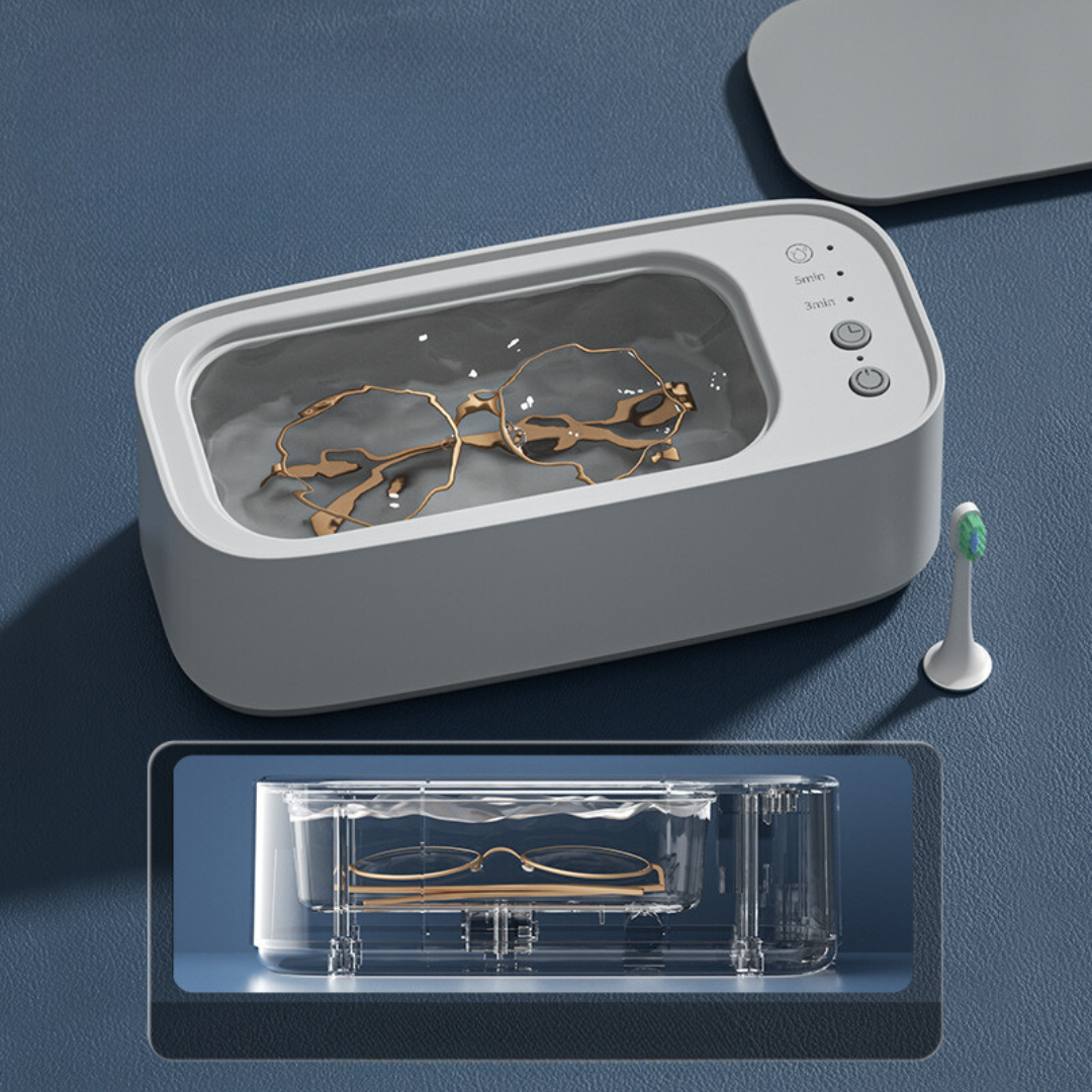 Portable Ultrasonic Cleaning Device for Jewelry and Glasses