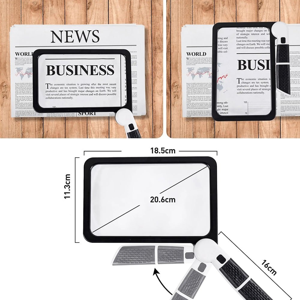 Smart 5X LED Magnifying Glass – Dimmable Lighting Designed for Reading, Crafting, and Detailed Inspection with Enhanced Visual Clarity and Comfort