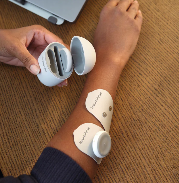 Wireless TENS Unit & EMS Muscle Stimulator | 16-Level Massager for Back & Neck Pain Relief