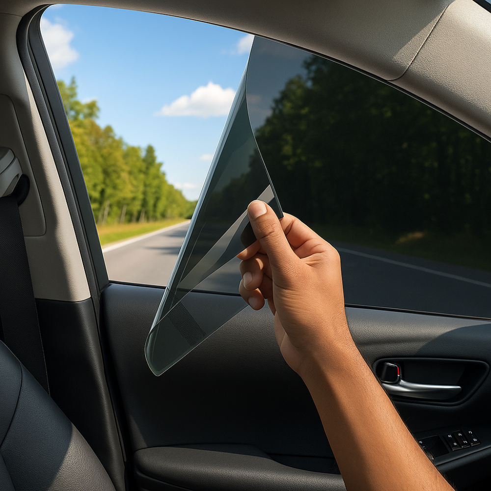 Car Window Tint Film Kit – Heat-Blocking UV-Protection Pre-Cut Shade Film for Front, Rear & Side Windows
