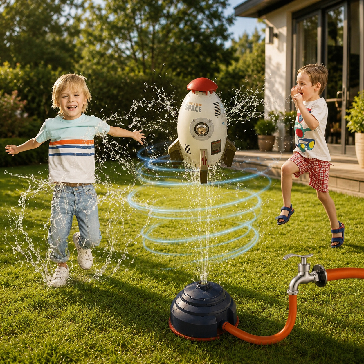 Durable Rotating Water Sprinkler – Summer Outdoor Fun