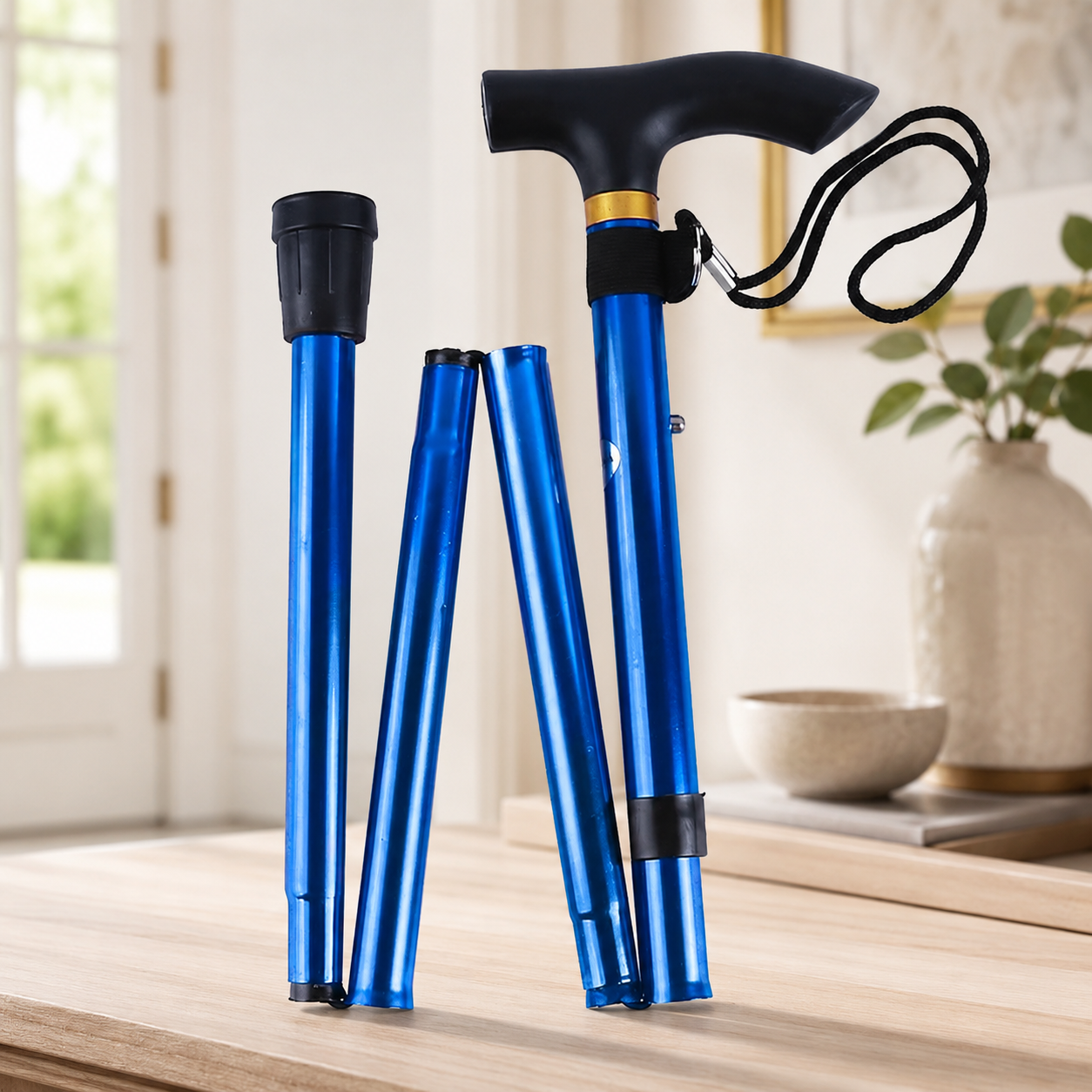 Lightweight Adjustable Walking Cane for Everyday Support – Stable Non-Slip Mobility Stick for Balance & Comfort