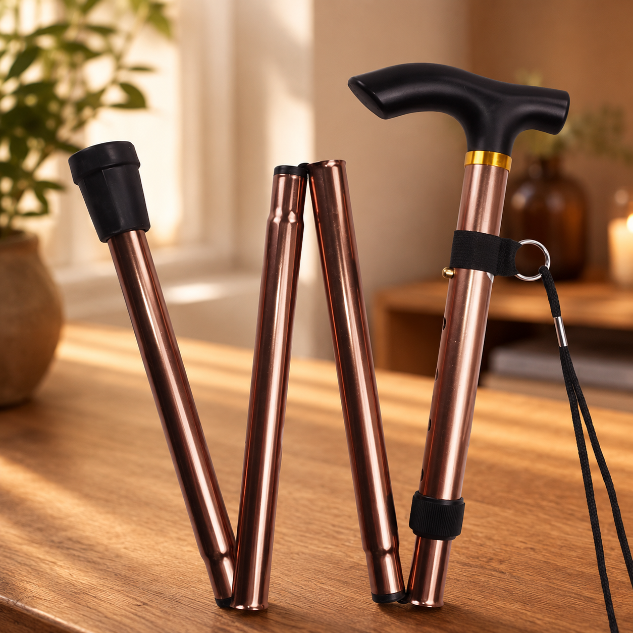 Lightweight Adjustable Walking Cane for Everyday Support – Stable Non-Slip Mobility Stick for Balance & Comfort
