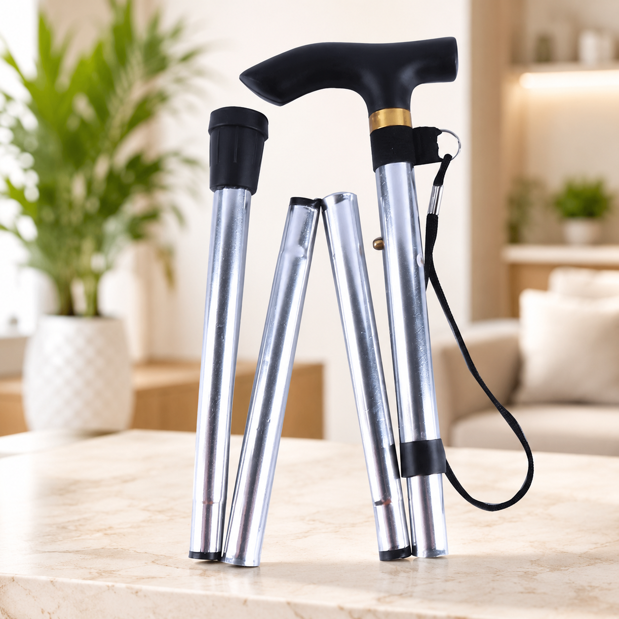 Lightweight Adjustable Walking Cane for Everyday Support – Stable Non-Slip Mobility Stick for Balance & Comfort