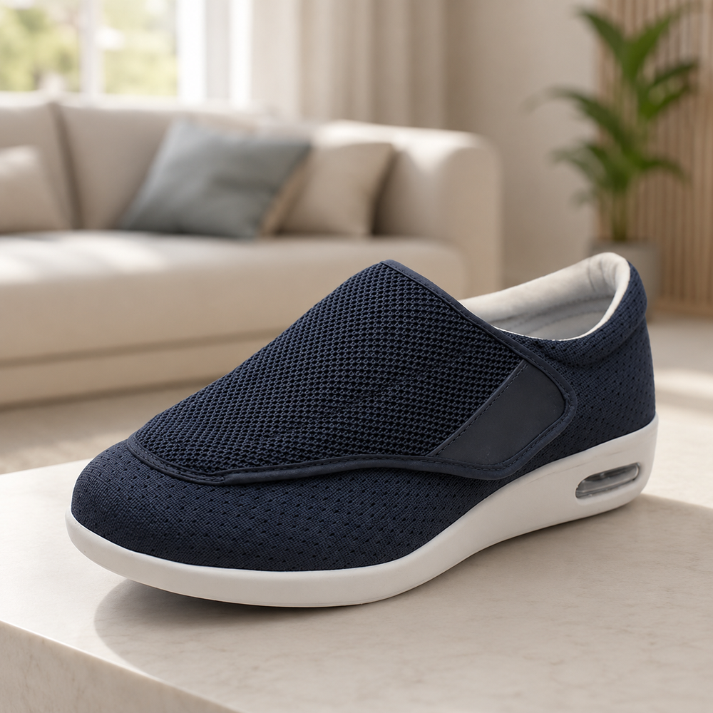 Comfort Shoes with Memory Foam Support - Soft Wide-Fit Cushioned Footwear for Sensitive and Swollen Feet