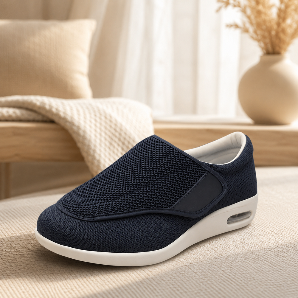 Comfort Shoes with Memory Foam Support - Soft Wide-Fit Cushioned Footwear for Sensitive and Swollen Feet