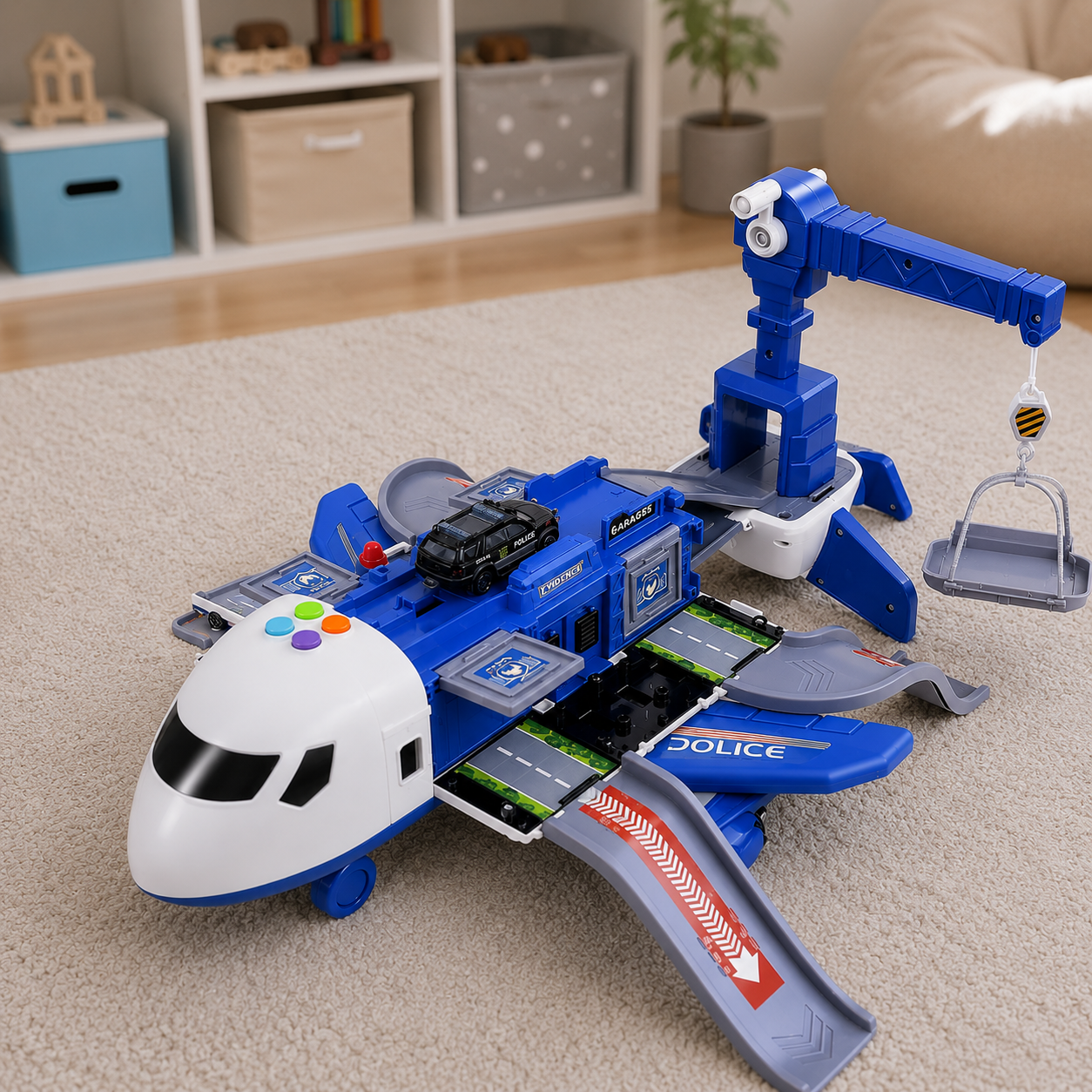 Durable Airplane and Transport Toy Set for Kids Exploration – Fun Educational Play Set for Kids & Toddlers