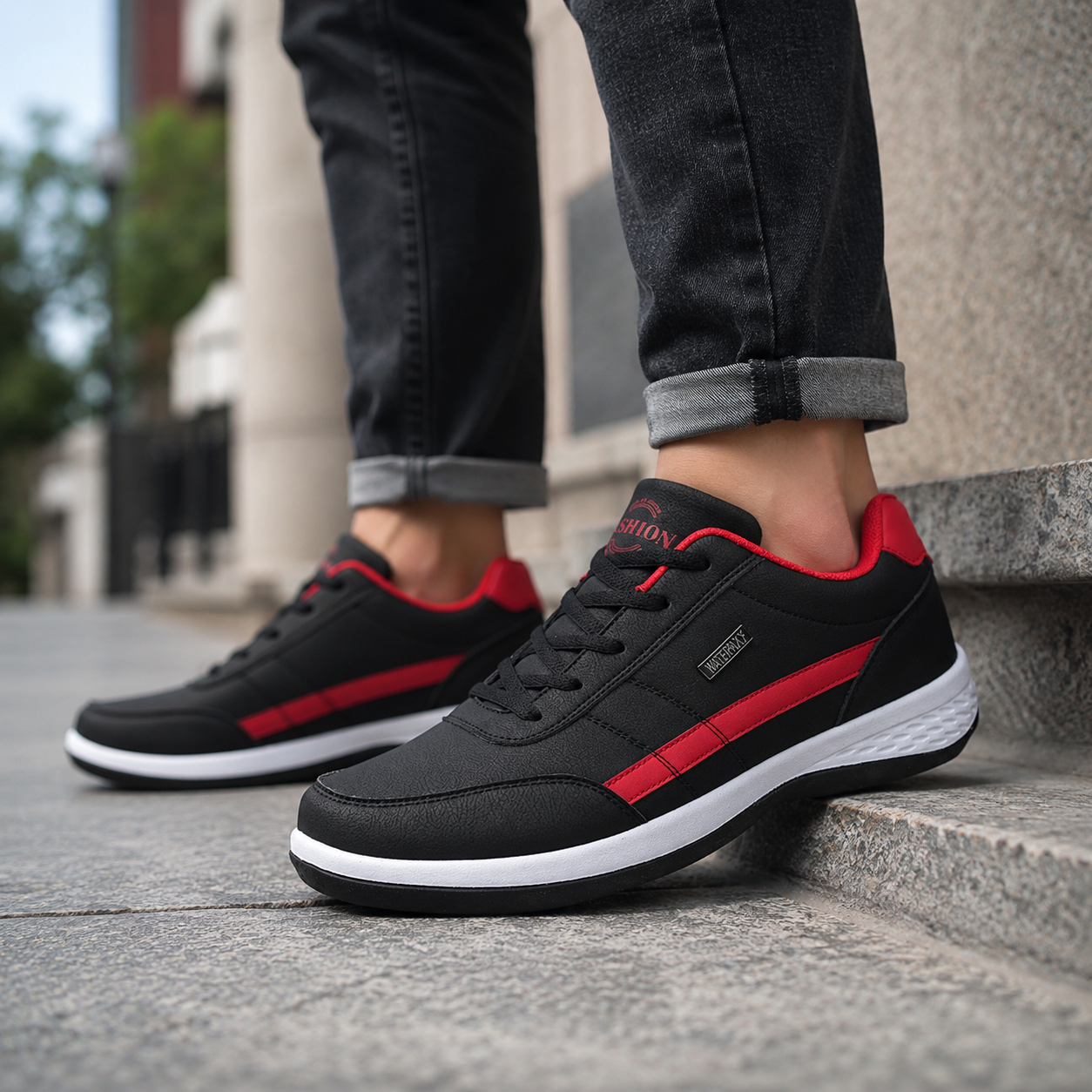 Sturdy Cushioned Sneakers for Daily Comfort and Flexibility – Lightweight Flexible Footwear for Walking & Everyday Wear