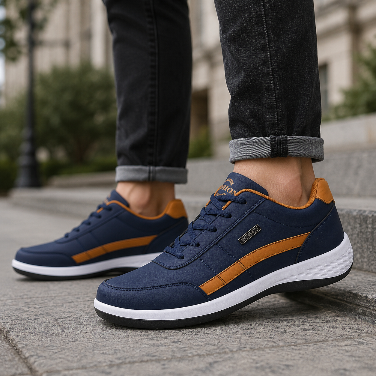 Sturdy Cushioned Sneakers for Daily Comfort and Flexibility – Lightweight Flexible Footwear for Walking & Everyday Wear