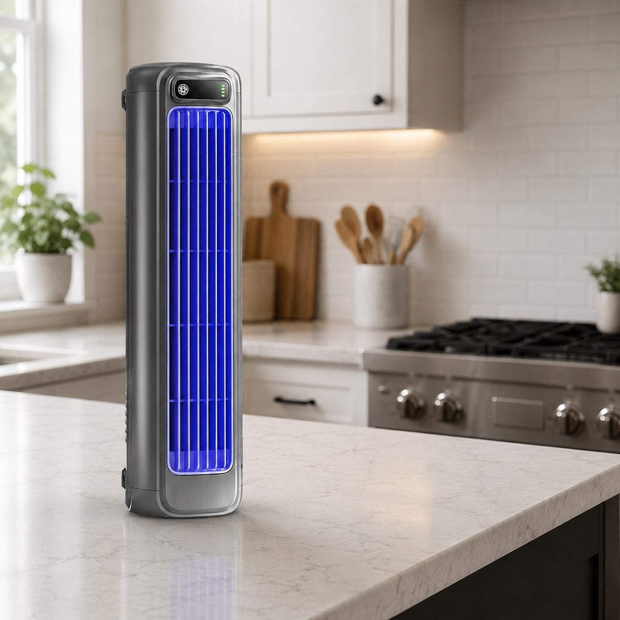 Portable Cooling Fan with Adjustable Air Circulation - Quiet Rechargeable Personal Fan for Desk and Travel