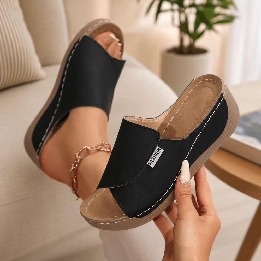 Soft Padded Cushioned Comfort Sandals for Women – Lightweight Slip-On Summer Sandals for Everyday & Holiday Wear