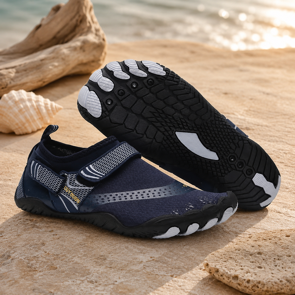 Barefoot Quick-Dry Water Shoes for Beach & Swimming – Lightweight Non-Slip Aqua Shoes for Surf, Pool & Watersports