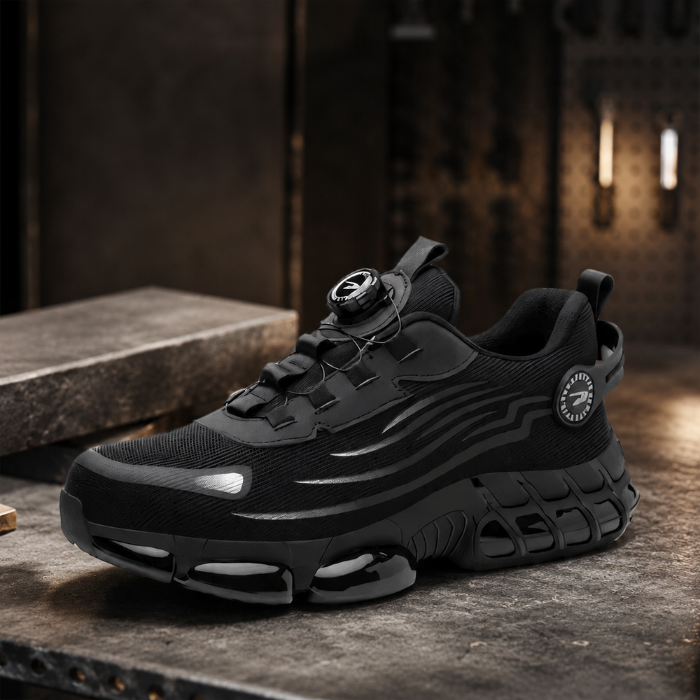 Supportive Steel-Toe Safety Work Shoes for Long Shifts – Breathable Slip-Resistant Comfort Footwear for the Job Site
