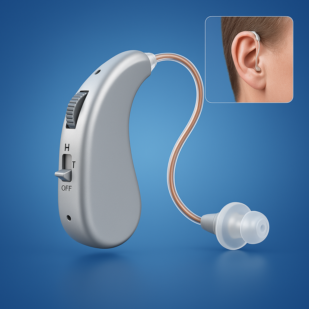 Digital Rechargeable Hearing Aid | Clear Sound Amplifier for Personal Care