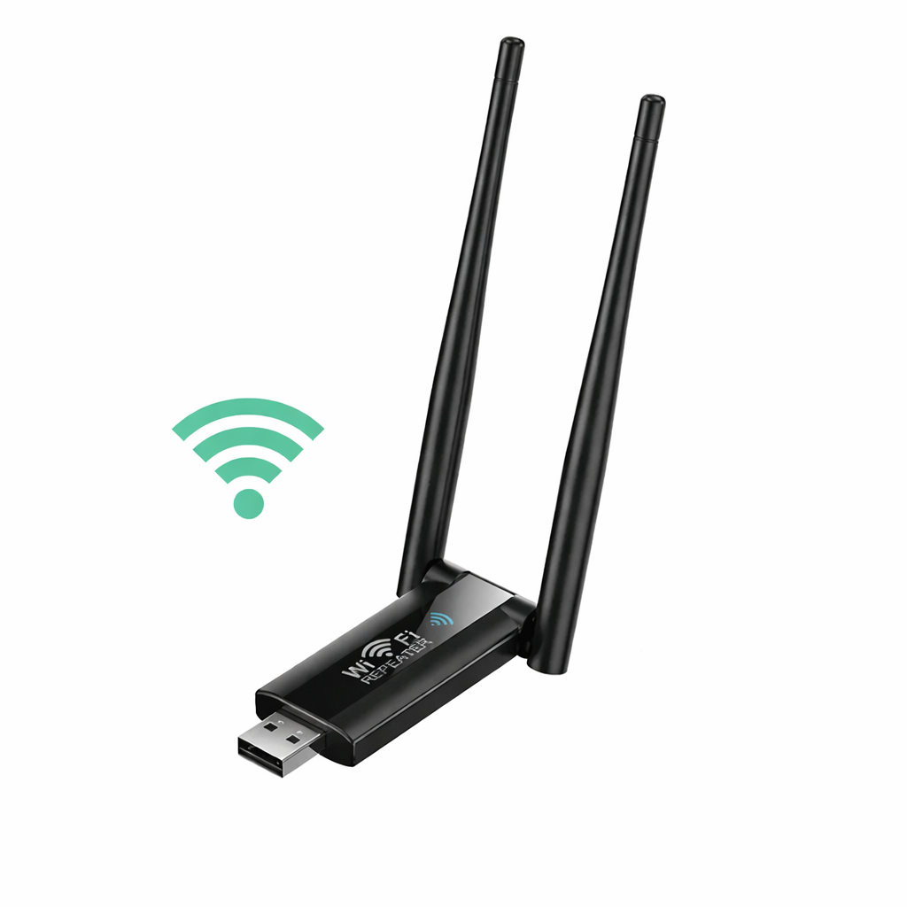 USB WiFi Extender and Long Range Signal Booster for 300Mbps Wireless