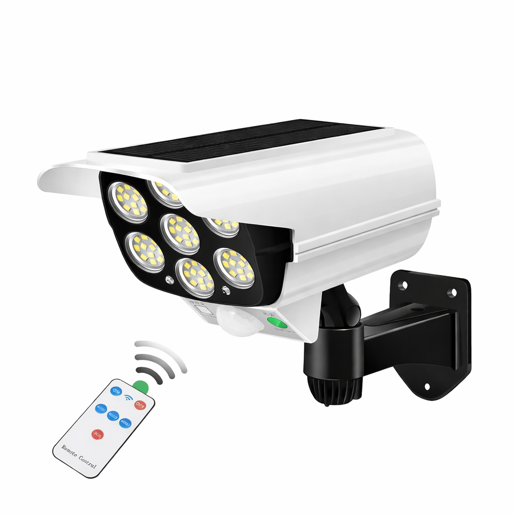 Wireless Solar LED Security Floodlight with Motion Sensor 2000LM