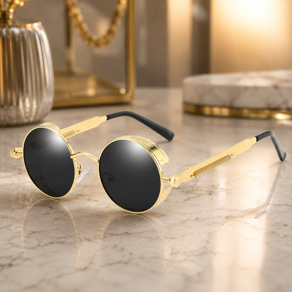 Comfortable Vintage Sunglasses with Polarized UV400 Lenses – Polarized UV-Protection Eyewear for Driving & Outdoors