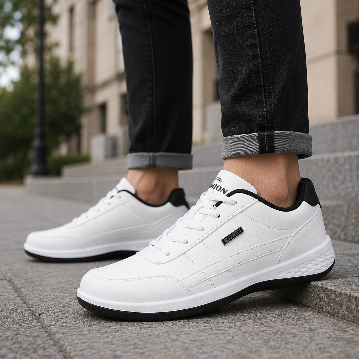 Sturdy Cushioned Sneakers for Daily Comfort and Flexibility – Lightweight Flexible Footwear for Walking & Everyday Wear