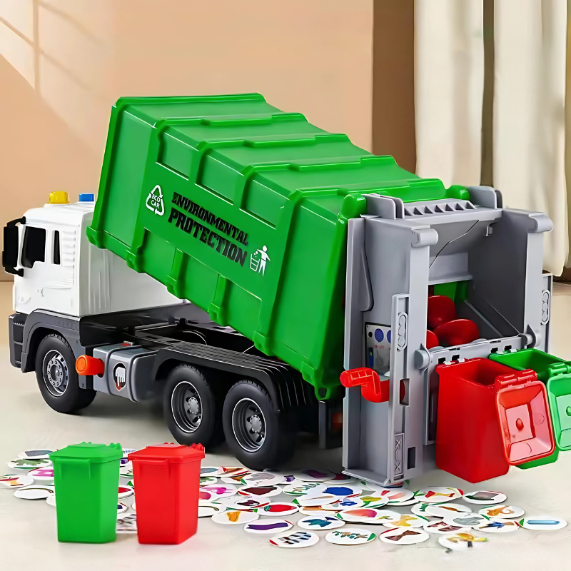 EcoFleet | Interactive Educational Garbage Recycling Truck Toy for Kids 3-5 Years
