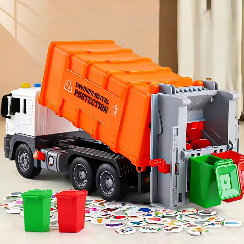 EcoFleet | Interactive Educational Garbage Recycling Truck Toy for Kids 3-5 Years