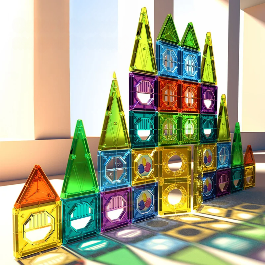 MagnaLite | LED Magnetic Building Blocks Set 69-Piece STEM Educational Toy