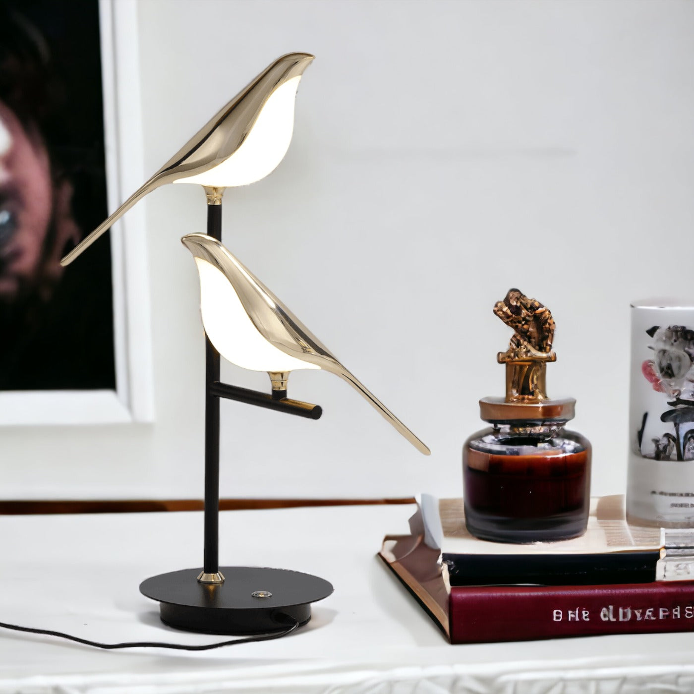 Modern Gold Bird Wall Sconce and Nordic LED Wall Light Fixture