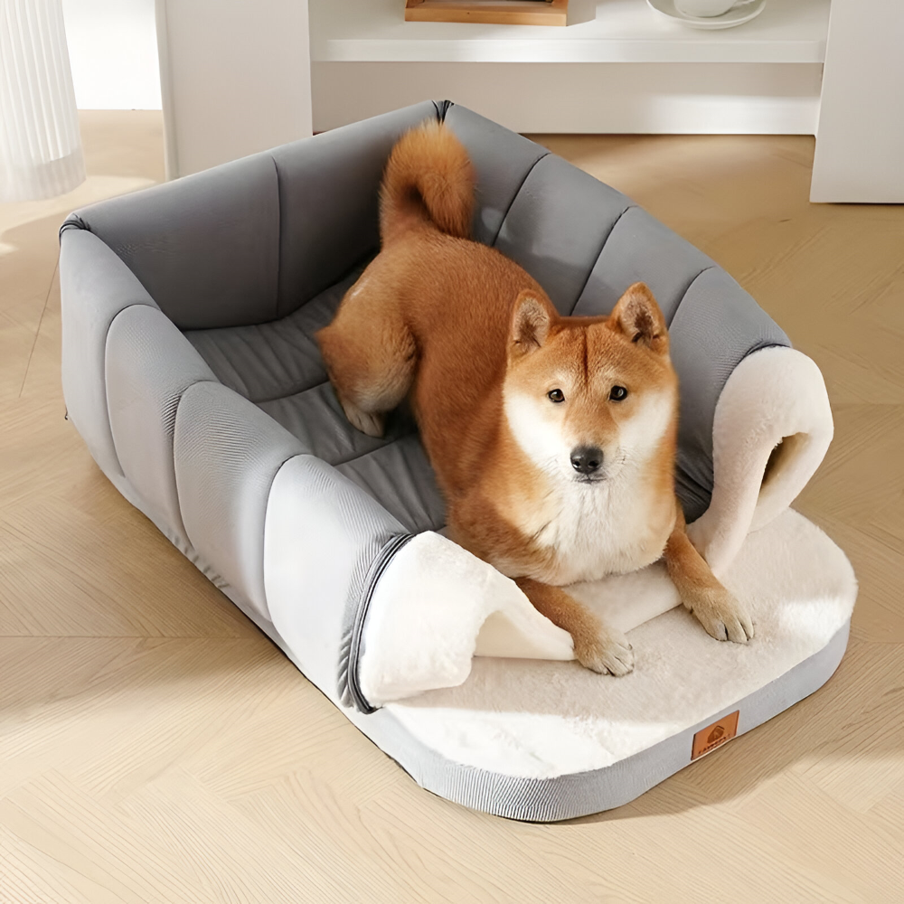 Covered Cat Bed Tent | 2-in-1 Small Dog Cave & Indoor Pet House