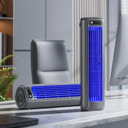 Portable Rechargeable Air Cooling Fan with Wall Mount for Personal Use