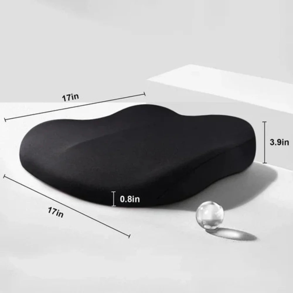 ChrisCarter | Ergonomic Memory Foam Car Seat Cushion for Lumbar Back Support