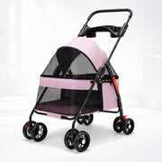 Comfort Pet Gear Dog Stroller – Lightweight Foldable Mesh Pet Carriage for Small Dogs & Cats on the Go