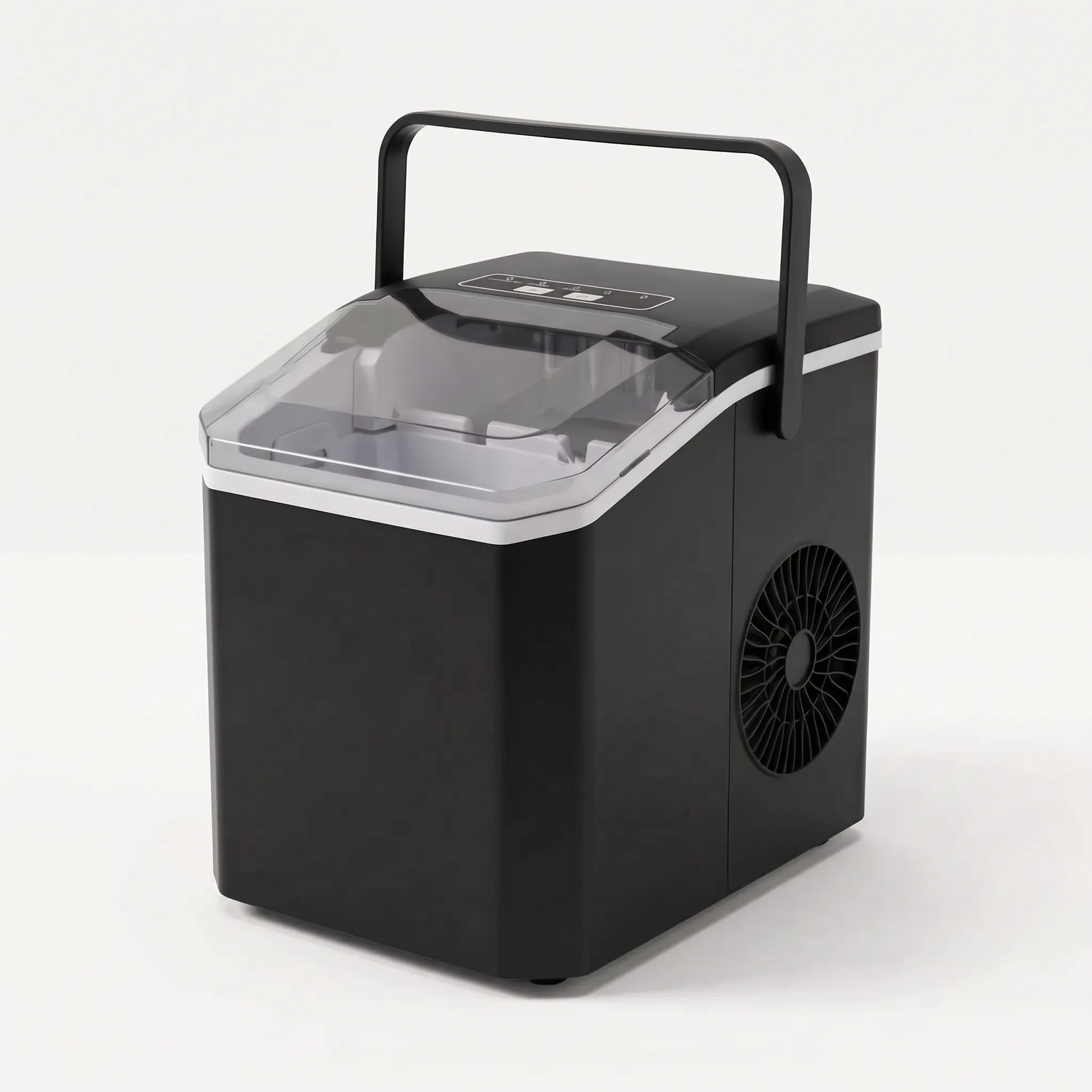 Portable ice maker in black