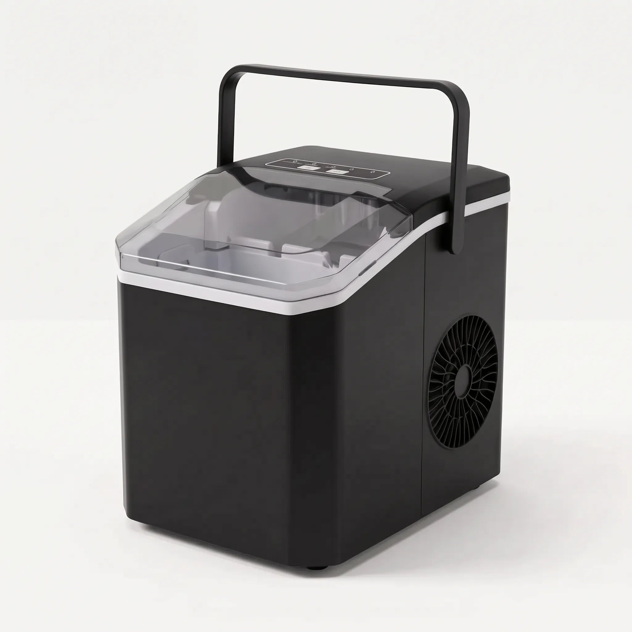 Portable ice maker in black