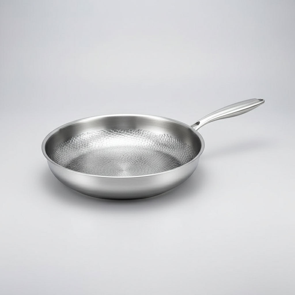 Premium Titanium Hammered Non-Stick Frying Pan – Durable Chemical-Free Even-Heat Cookware for Induction & Home Cooking