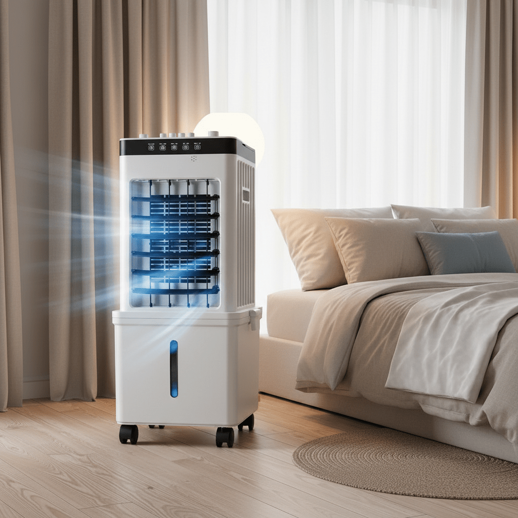 3-in-1 portable air cooler with humidifier