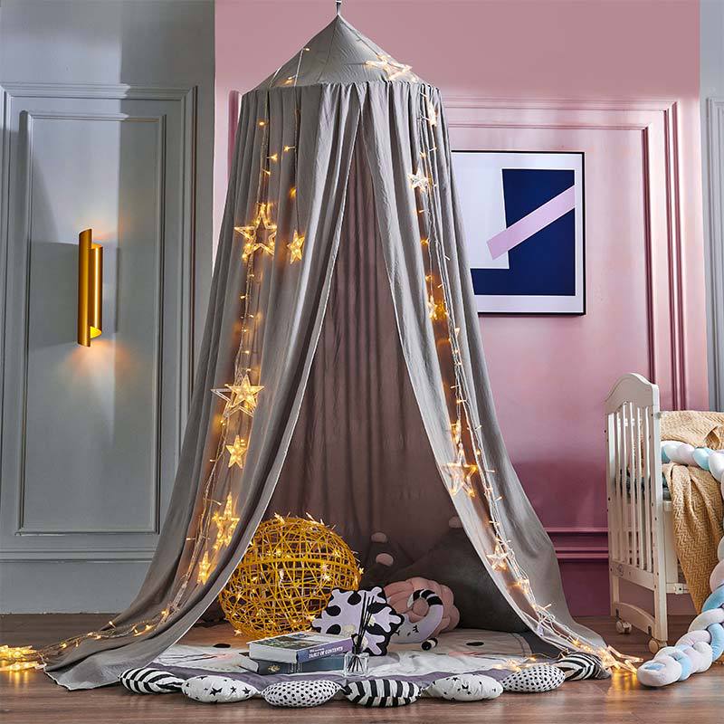 Kids Bed Canopy & Nursery Tent | Hanging Crib Drape & Decor