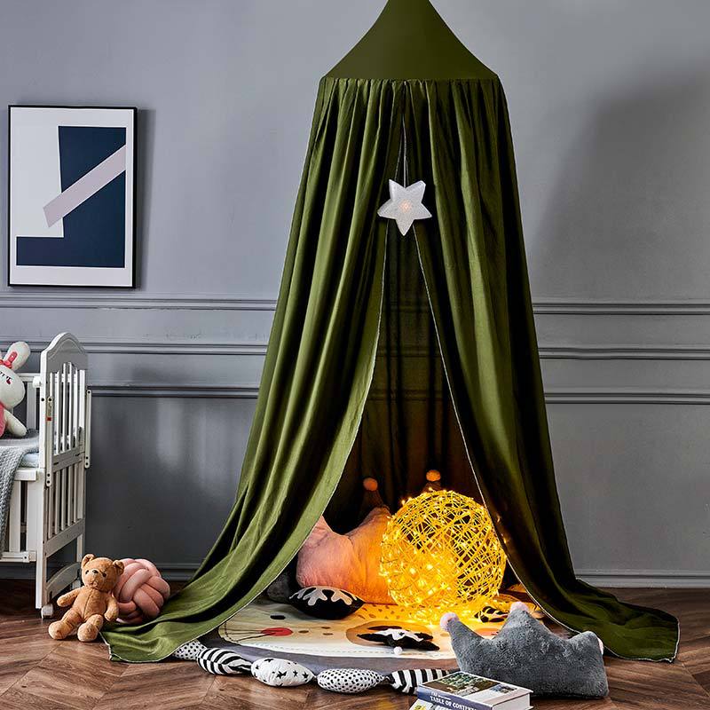 Kids Bed Canopy & Nursery Tent | Hanging Crib Drape & Decor