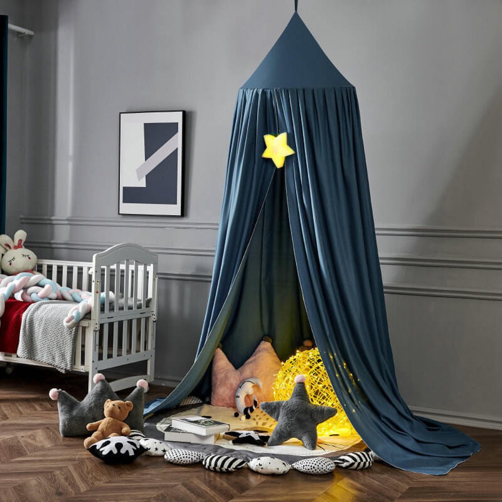 Kids Bed Canopy & Nursery Tent | Hanging Crib Drape & Decor