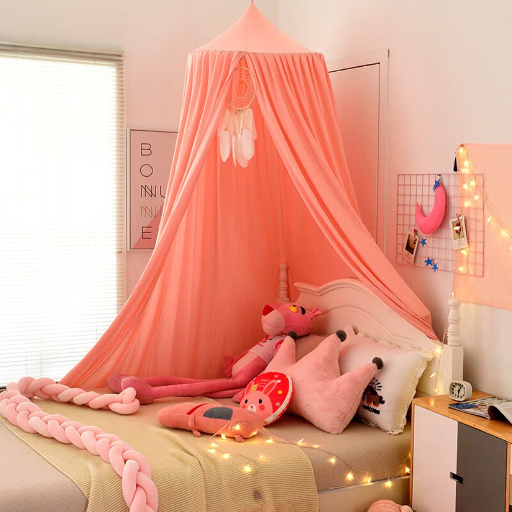Kids Bed Canopy & Nursery Tent | Hanging Crib Drape & Decor