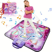 Interactive Kids Dance Mat with Music & Scoring – Screen-Free Active Play Gaming Playmat in Pink