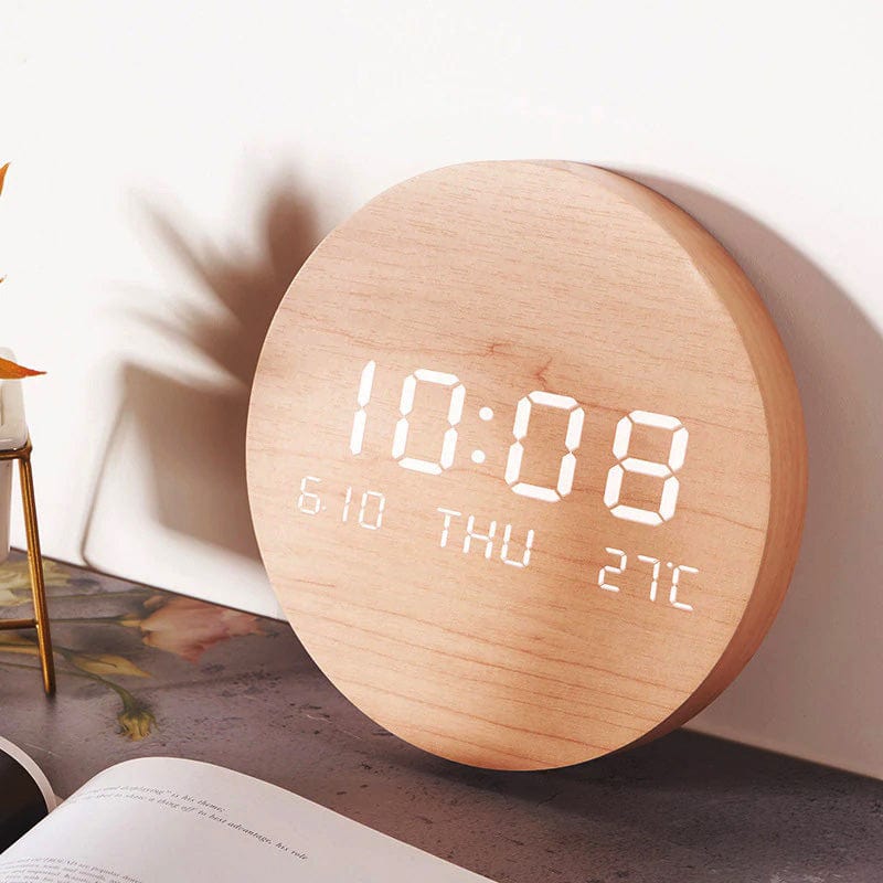 Rechargeable Wall Clock | Minimalist Silent Cordless Decor (7.68")