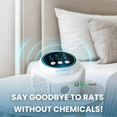 Ultrasonic Rodent Repeller | Indoor/Outdoor Mouse & Rat Plug-In