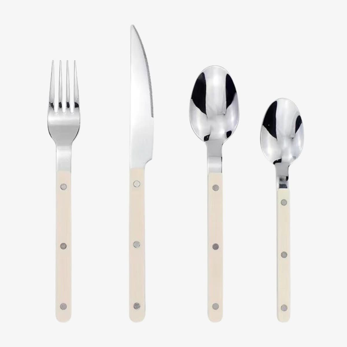 24-Piece Stainless Steel Cutlery Set with Elegant Finish – Modern Dishwasher-Safe Flatware Service for 6