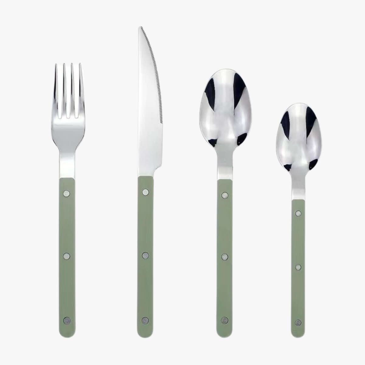 24-Piece Stainless Steel Cutlery Set with Elegant Finish – Modern Dishwasher-Safe Flatware Service for 6