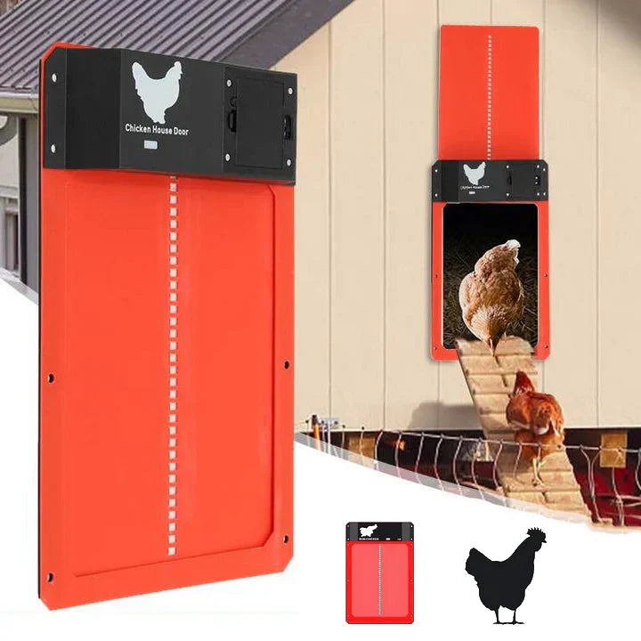 Automatic Chicken Coop Door | Electric Poultry Gate Opener with Light Sensor