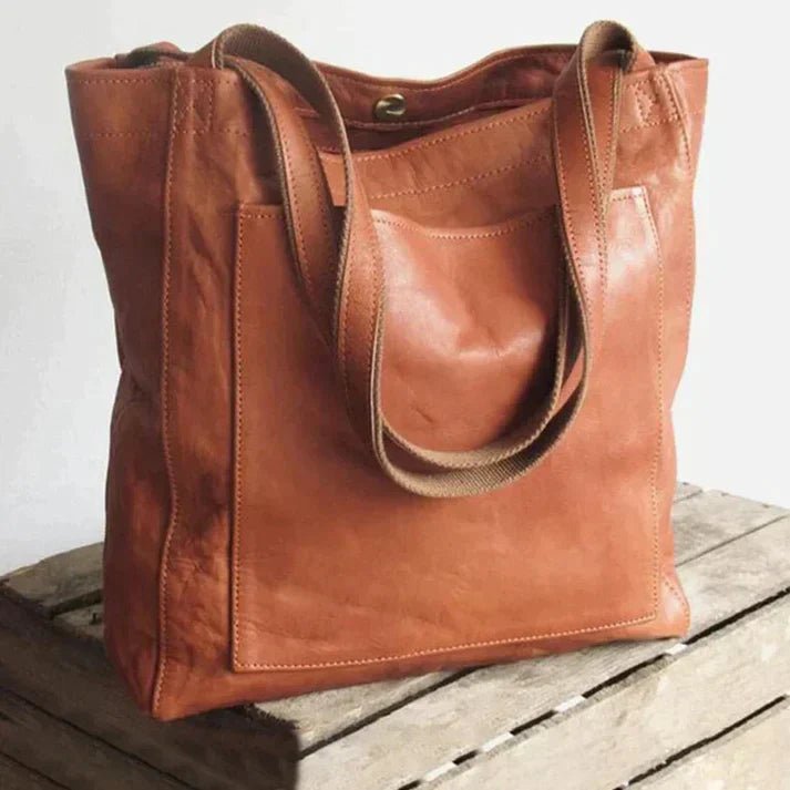 Stylish Elegant Black Shoulder Bag Made from Durable PU Leather – Adjustable Strap and Organized Interior Compartments