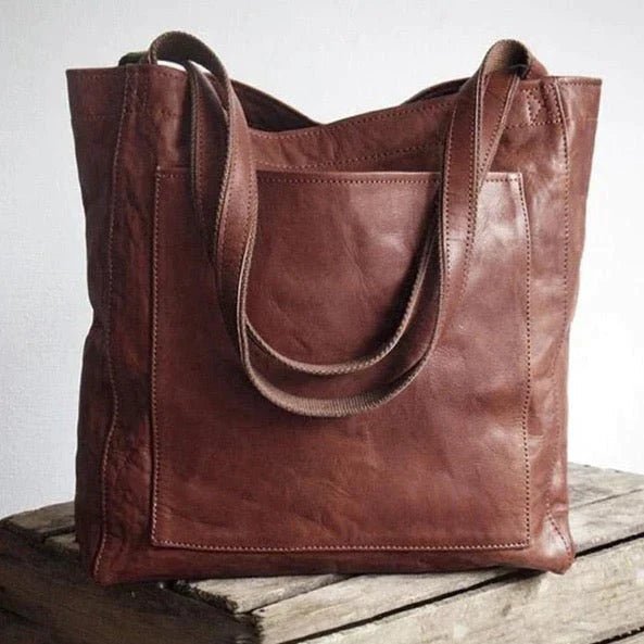 Stylish Elegant Black Shoulder Bag Made from Durable PU Leather – Adjustable Strap and Organized Interior Compartments