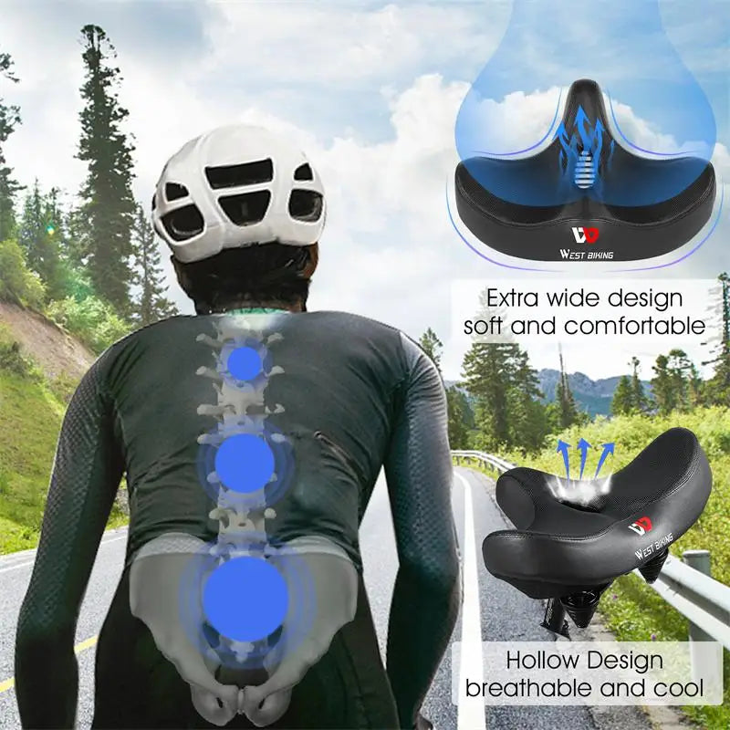Ultra Comfort Bike Saddle with Ergonomic Padding and Airflow Design